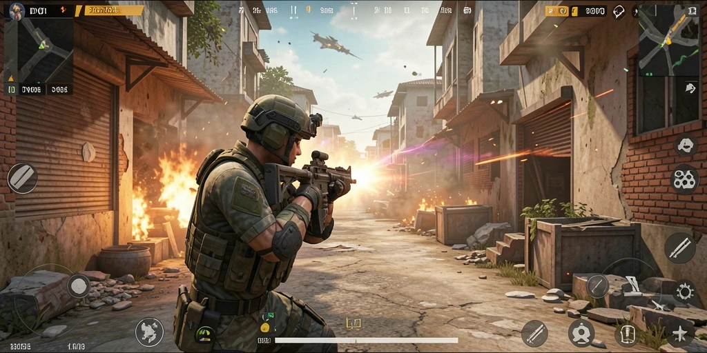 Gambaran gameplay DY01 yang mendebarkan dan penuh aksi FPS.