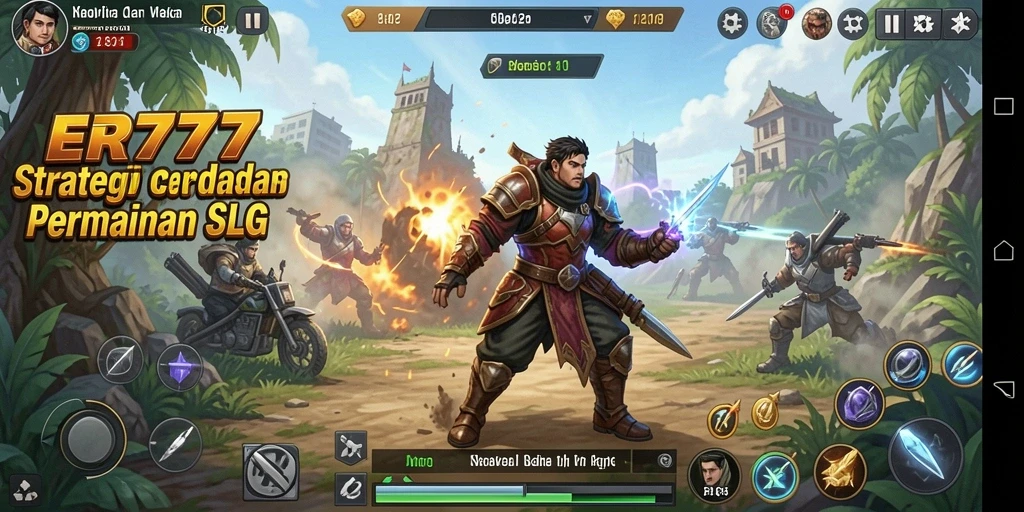 Screenshot ER777 menunjukkan aksi strategi yang mendebarkan.