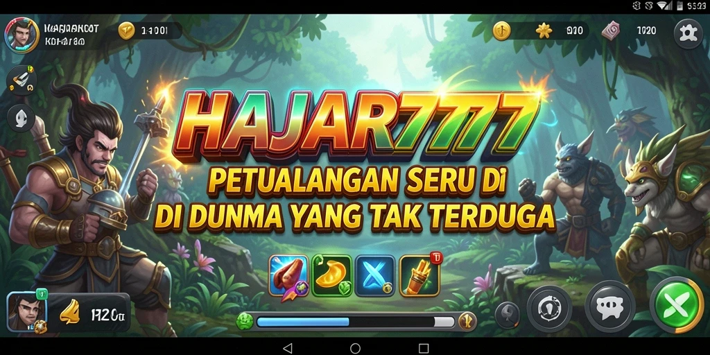 Gameplay mendebarkan dengan petualangan seru di HAJAR777.
