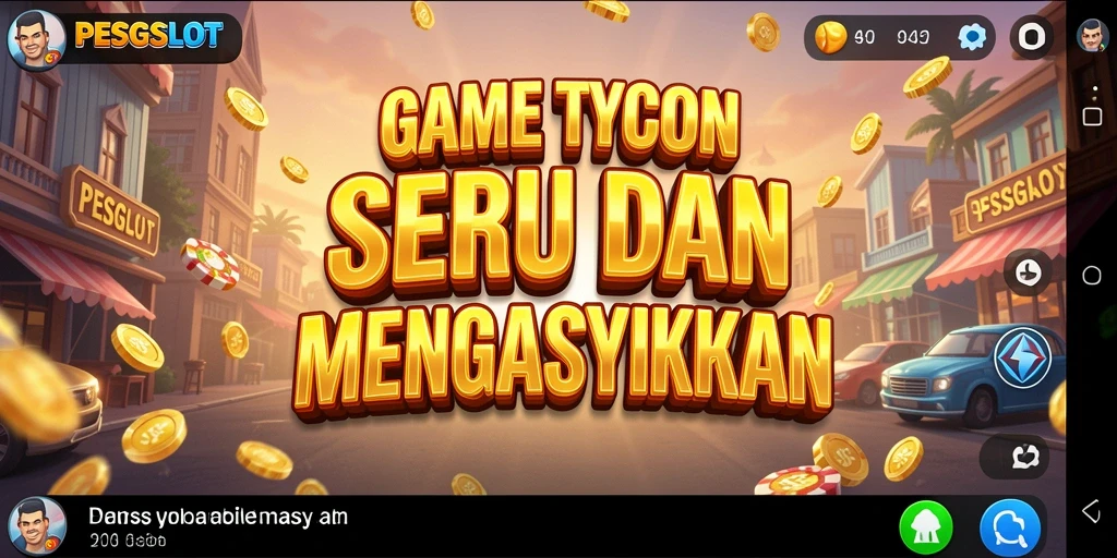 Screenshot utama PESGSLOT menampilkan gameplay Tycoon yang seru.