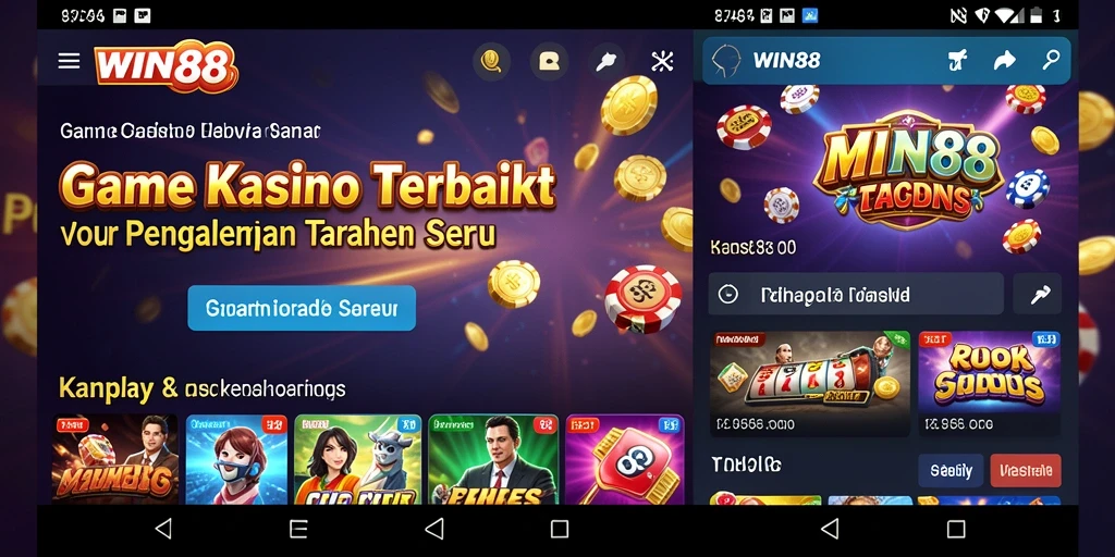 Tampilan permainan Kasino yang menarik dan mengasyikkan dari WIN88.